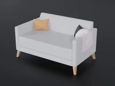 Love Seat Free 3D model
