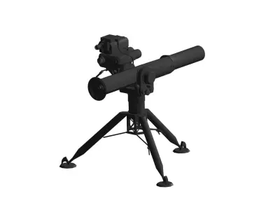 portable missile launcher 3D model
