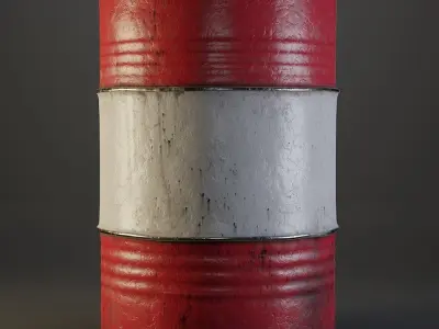 Barrels - 4k PBR - Game ready assets Low-poly 3D model