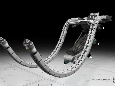 Flying rescue robot concept Free 3D model