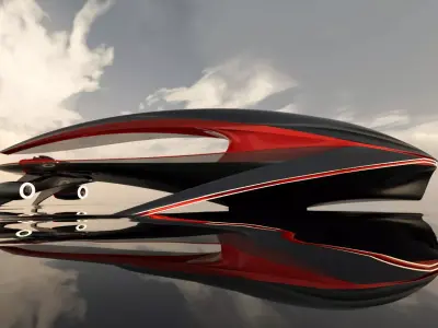 Alfa Squalo Yacht Free 3D model