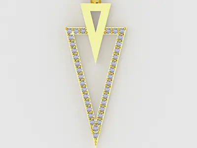 Delta pendant  3D model