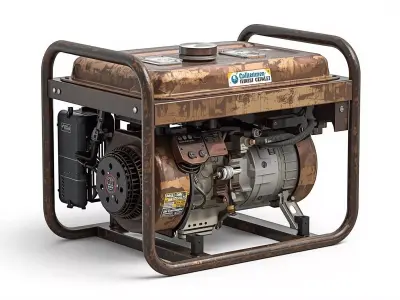 Portable Diesel Generator 3D Model Low-poly 3D model