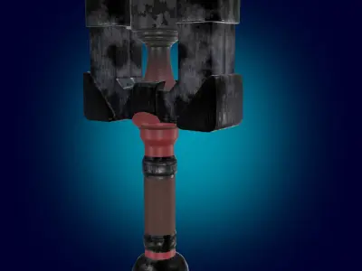 Sword Weapon PBR low-poly game ready Low-poly 3D model