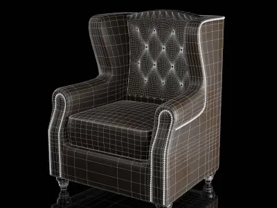 Leather Chair Free low-poly 3D model