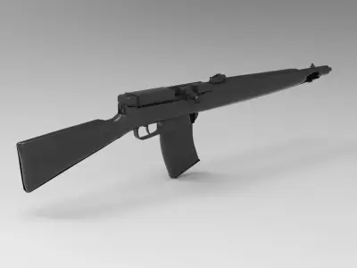 Breda PG gas operated 3D model