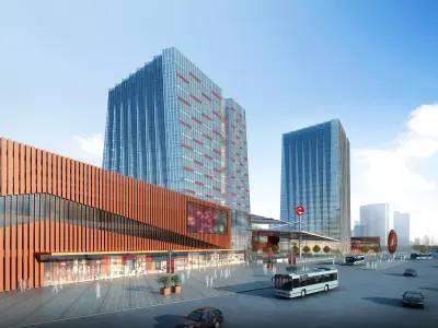 3Dmax fashion city commercial square building 451 3D model