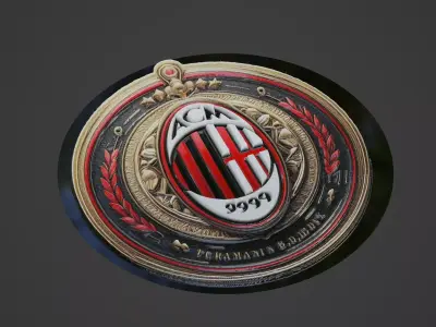Milan Football Medallion 3D print model
