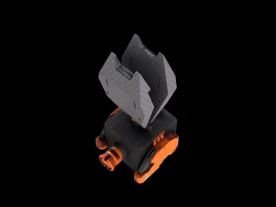 Device satelite generator hard surface pomp  Low-poly 3D model