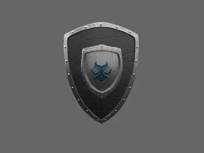 Eternal Guard Shield Low-poly 3D model