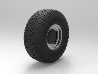 Offroad wheel 3 3D model