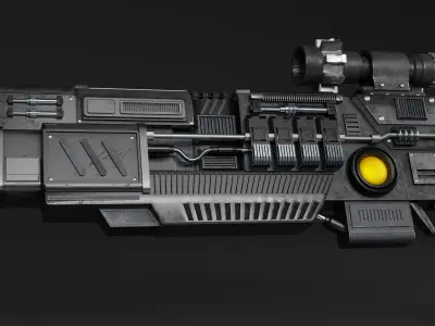 Game Gun 3D model