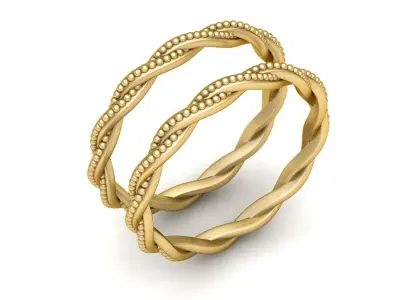 GOLDEN ANTIQUE RING 3D PRINTABLE MODEL 3D print model