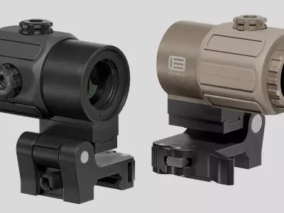 EOTech G43 Magnifier Low-poly 3D model