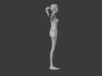 Military Humans Low-poly 3D model