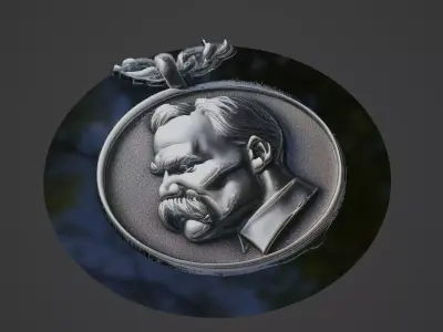 Nietzsche Medallion 3D print model purchase