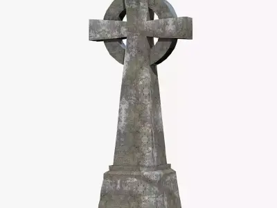 Gravestone Cross Pack 7 Models Cemetery Tombstone Props