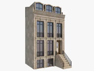 European building 2 3D model