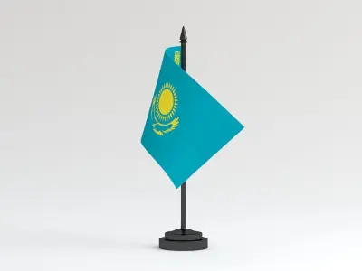 Table Flag Kazakhsta 3D model