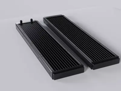 Water cooling radiator - 480 mm 3D model
