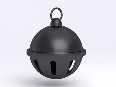 Jingle bell black 3D model