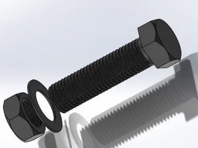 M16 bolt 3D model