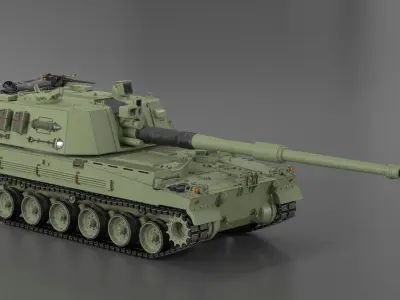 South Korean Self Propelled Howitzer 3D model