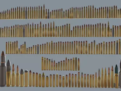 Ammo Pack Low-poly 3D model purchase