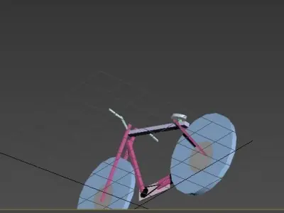 foot bicycle Low-poly 3D model