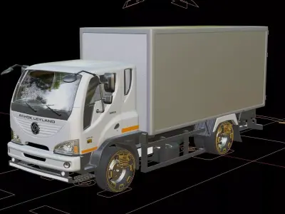 Ashok Leyland Boss Cargo Truck 3D model