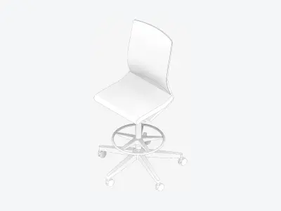 Chair - Office - Worksmart - Counter - Type 2 Low-poly 3D model