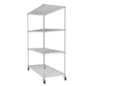 Steel Storage Rack 3D model