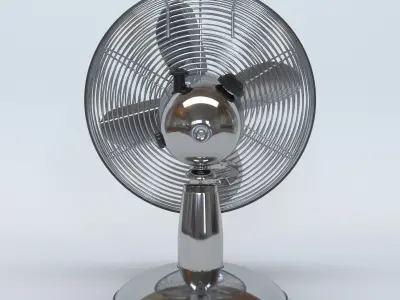 Antique Metal Table Fan 3D model