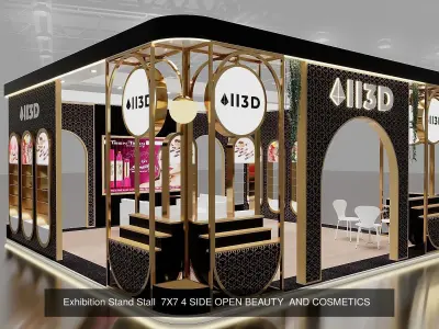 Exhibition Booth Collection  Corona 3D Model Pack purchase