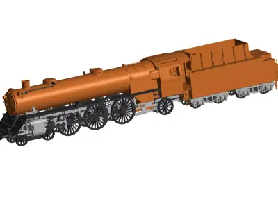 locomotive 3D model 3