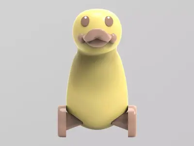 Duck and eggs 3D model