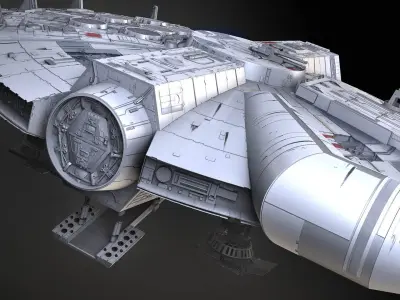  StarWars Millennium Falcon with Interior 