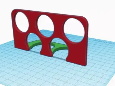Subbuteo goal training wall 3D model