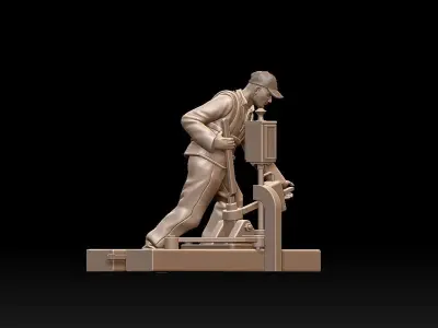 staff railroad 3D print model
