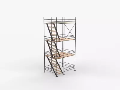 industrial scaffolding  3D model