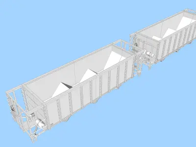 CSX Open Hopper Rebuilds HO 3D print model