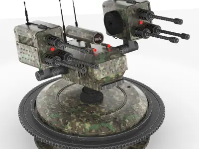 Harpag Defence Robot Low-poly 3D model