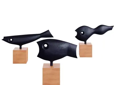Nobuho Miya fishes Free 3D model