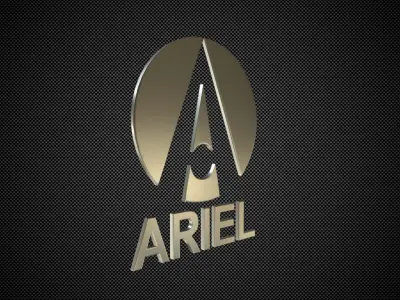 ariel logo 3D model