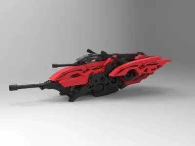 SpaceShip GB-01 Low-poly 3D model