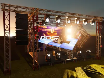 Montaje Fiesta tipo 6 3D model