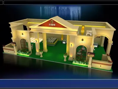 Exhibition - Area - 9X19-3DMAX2009-08 3D model