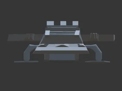 Tisha ship Low-poly 3D model