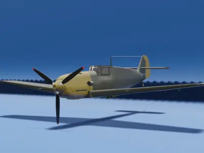 BF109 luftwaffe spitfire 3D model