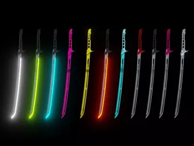 Cyberpunk Katana Premium Edition 3D model